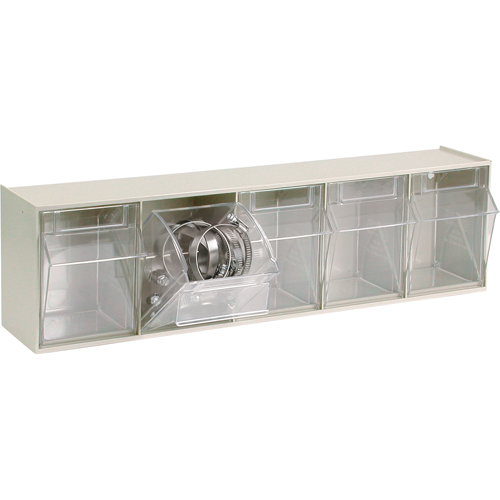 Syst&egrave;me de casiers modulaires Tip-Out, 23-5/8" la x 5-1/4" p x 6-1/2" h, 5 tiroirs Meunier Outillage Industriel