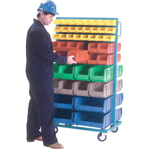 Mobile Bin Racks - Double Sided, 0 Bins, 36" W x 24" D x 67-1/2" H Meunier Outillage Industriel