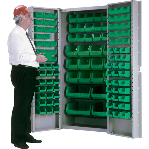 Deep-Door Combination Cabinet, 38" W x 24" D x 72" H, 36 Shelves Meunier Outillage Industriel