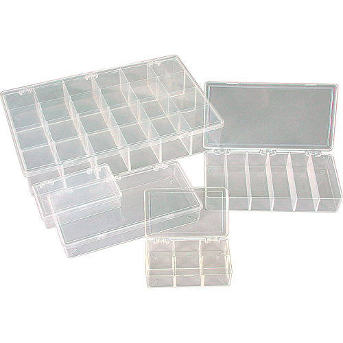 K-Resin Compartment Box, Plastic, 36 Slots, 6-9/16" W x 9-5/8" D x 1-1/2" H, Transparent Meunier Outillage Industriel