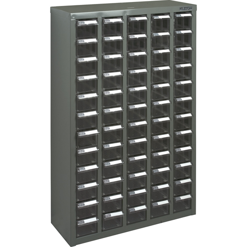 KPC-500 Parts Cabinet, Galvanized Steel, 60 Drawers, 22-3/5" x 8-7/10" x 36-9/10", Grey Meunier Outillage Industriel