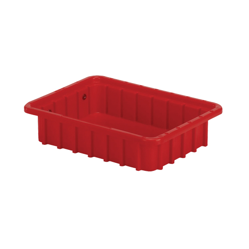 Contenants Divider Box, Poly&eacute;thyl&egrave;ne, 10,8" la x 8,3" p x 2,5" h, Rouge Meunier Outillage Industriel