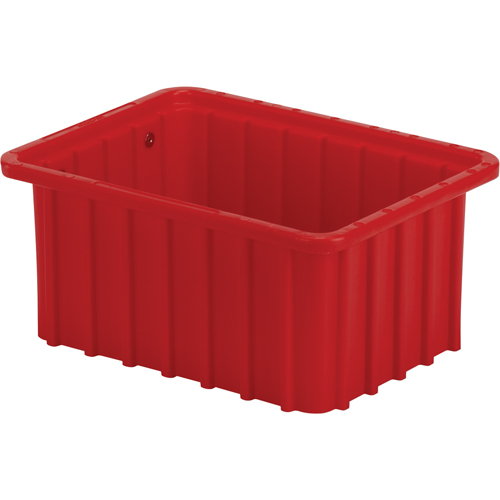 Contenant Divider Box, Poly&eacute;thyl&egrave;ne, 9,8" la x 7,3" p x 5" h, Rouge Meunier Outillage Industriel