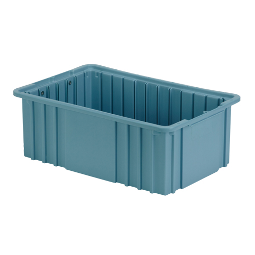 Contenant Divider Box, Poly&eacute;thyl&egrave;ne, 15,5" la x 9,9" p x 6" h, Bleu p&acirc;le Meunier Outillage Industriel
