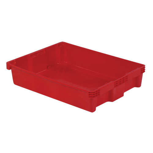 Contenants Stack-N-Nest Polylewton, 6,1" x 29,6" x 22,4", Rouge Meunier Outillage Industriel