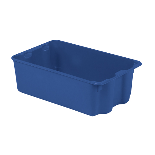 Contenants Stack-N-Nest Polylewton, 7,9" x 24" x 14,1", Bleu Meunier Outillage Industriel
