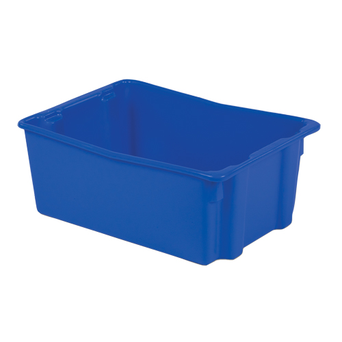 Contenants Stack-N-Nest Polylewton, 10,5" x 26,1" x 18,7", Bleu Meunier Outillage Industriel