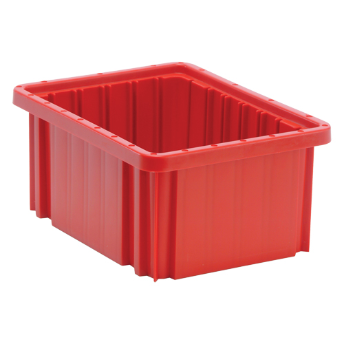 Contenants Divider Box, Plastique, 10,9" la x 8,3" p x 5" h, Rouge Meunier Outillage Industriel