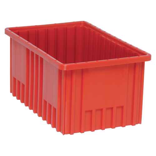 Contenants Divider Box, Plastique, 16,5" la x 10,9" p x 8" h, Rouge Meunier Outillage Industriel