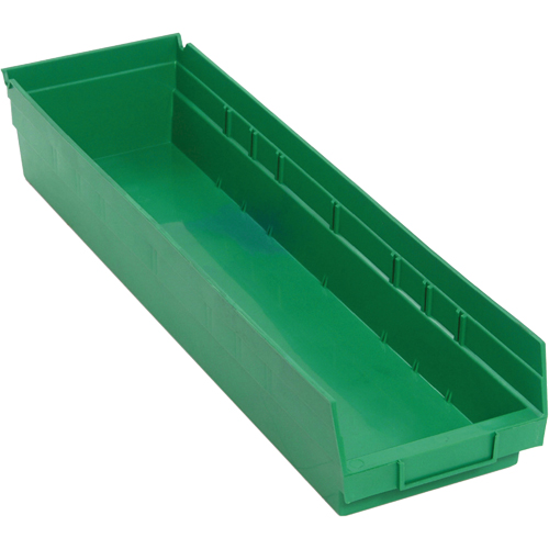 Bacs pour tablette, 6-5/8" la x 4" H x 23-5/8" p, Vert, Capacit&eacute; 50 lb Meunier Outillage Industriel