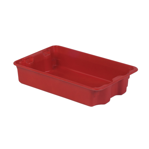 Contenants Stack-N-Nest de Plexton, 14,8" la x 24,3" p x 5,1" h, Rouge Meunier Outillage Industriel