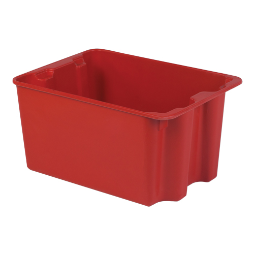 Contenants Stack-N-Nest de Plexton, 19,9" la x 27,5" p x 14" h, Rouge Meunier Outillage Industriel