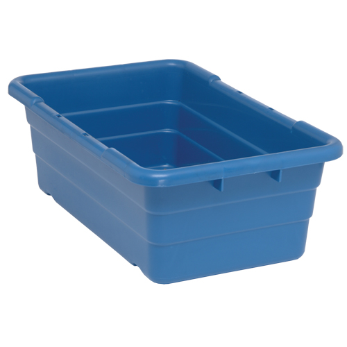 Bacs empilables en crois&eacute;, 16" la x  p x 8,5" h, Bleu Meunier Outillage Industriel