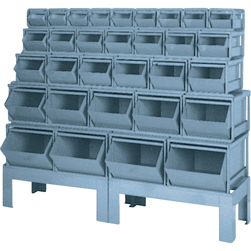 Pre-Engineered Bin Combinations, 1000 lbs. Cap., 68" W x 19-1/2" D x 55 1/4" H, Blue Meunier Outillage Industriel