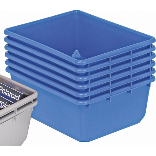 QuanTub Nesting Totes, 19" W x 24.5" D x 9.5" H, Blue Meunier Outillage Industriel