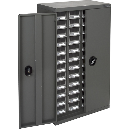 Casiers pour pi&egrave;ces KPC-400, Acier galvanis&eacute;, 48 tiroirs, 22-3/5" x 10-4/5" x 36-9/10", Gris Meunier Outillage Industriel