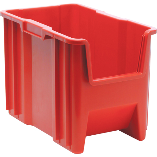 Giant Stacking Containers, 10.875" W x 17.5" D x 12.5" H, Red Meunier Outillage Industriel