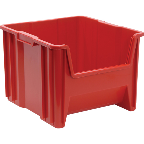 Giant Stacking Containers, 16.5" W x 17.5" D x 12.5" H, Red Meunier Outillage Industriel