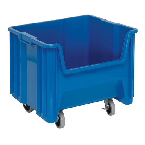Mobile Giant Stack Container, 12-1/2" H x 16-1/2" W x 17-1/2" D, 250 lbs. Capacity, Blue Meunier Outillage Industriel