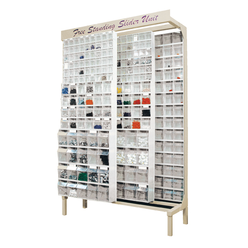 Free-Standing Tip-Out Bins Slider System, 48" W x 18" D x 77" H, 720 Drawers Meunier Outillage Industriel