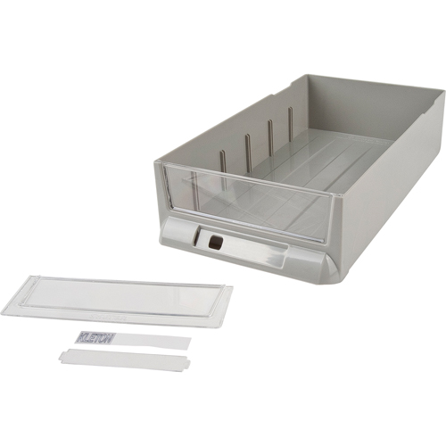 Tiroir de rechange pour armoires de pi&egrave;ces KPC-100, Plastique, 6-3/8" la x 11-3/10" p, 2-11/16" h, Gris Meunier Outillage Industriel