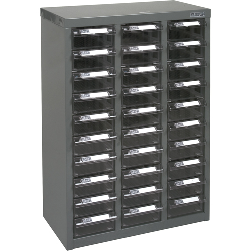 KPC-700 Parts Cabinet, Galvanized Steel, 30 Drawers, 17-1/2" x 8-7/10" x 25-3/10", Grey Meunier Outillage Industriel