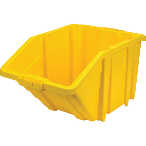 Bac g&eacute;ant en plastique, 15-1/2" la x 13" H x 25" p, Jaune, Capacit&eacute; 200 lb Meunier Outillage Industriel