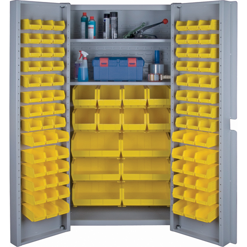 Deep Door Combination Cabinets, 38" W x 24" D x 72" H, Grey Meunier Outillage Industriel