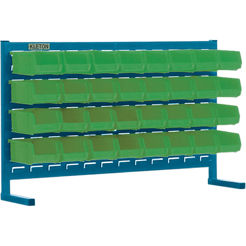 Rayonnage &agrave; persienne avec bacs, 32 bacs, 36" la x 8-1/4" p x 22" h Meunier Outillage Industriel