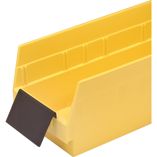 Bacs de rangement pour tablettes - Porte-&eacute;tiquettes de forme allong&eacute;e Meunier Outillage Industriel