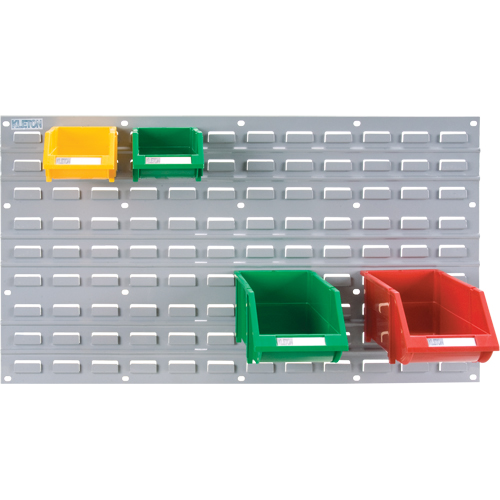 Panneau perfor&eacute; en m&eacute;tal pour bacs, 32 bacs, 36" la x 1/8" p x 19" h Meunier Outillage Industriel