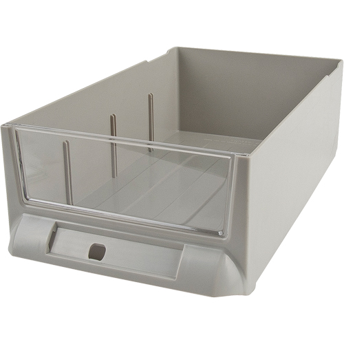 Tiroir de rechange pour armoires de pi&egrave;ces KPC-200, Plastique, 5-3/8" la x 9-13/16" p, 3-3/10" h, Gris Meunier Outillage Industriel