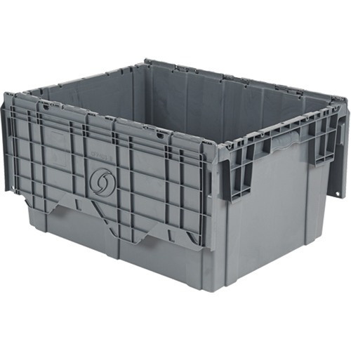 Flipak&reg; Polyethylene Plastic (PE) Distribution Containers, 39" x 14" x 13", Grey Meunier Outillage Industriel