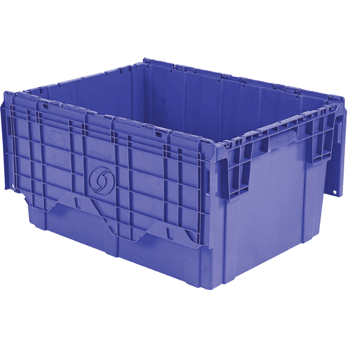 Flipak Polyethylene Plastic (PE) Distribution Containers, 27.9" x 20.9" x 15.2", Blue Meunier Outillage Industriel