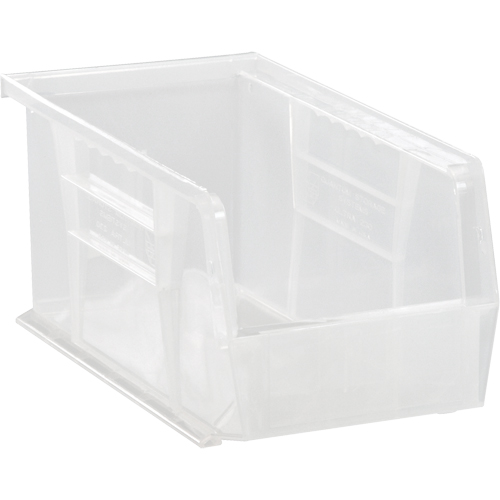 Bac transparent ultra empilable & suspendable, 4-1/8" la, 4" h x 10-7/8" p, Transparent Meunier Outillage Industriel