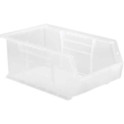 Bac transparent ultra empilable & suspendable, 8-1/4" la, 6" h x 13-5/8" p, Transparent Meunier Outillage Industriel