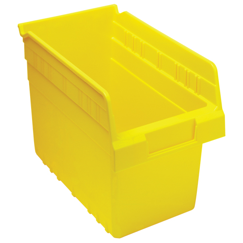 Bacs pour &eacute;tag&egrave;re Store-Max, 6-5/8" la x 8" H x 11-5/8" p, Jaune, Capacit&eacute; 44 lb Meunier Outillage Industriel