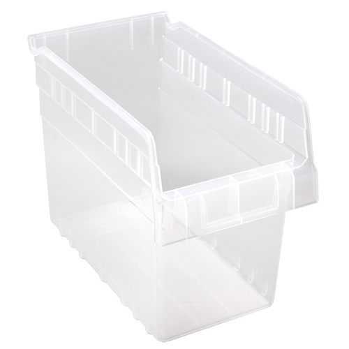 Bacs pour &eacute;tag&egrave;re Store-Max, 6-5/8" la x 8" H x 11-5/8" p, Transparent, Capacit&eacute; 44 lb Meunier Outillage Industriel