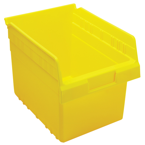 Store-Max Shelf Bins, 8-3/8" W x 8" H x 11-5/8" D, Yellow, 44 lbs. Capacity Meunier Outillage Industriel