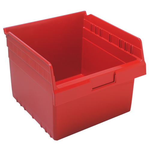 Store-Max Shelf Bins, 11-1/8" W x 8" H x 11-5/8" D, Red, 44 lbs. Capacity Meunier Outillage Industriel