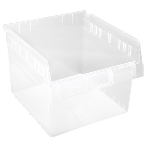 Store-Max Shelf Bins, 11-1/8" W x 8" H x 11-5/8" D, Clear, 44 lbs. Capacity Meunier Outillage Industriel