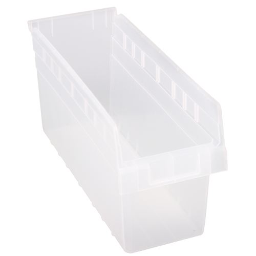 Bacs pour &eacute;tag&egrave;re Store-Max, 6-5/8" la x 8" H x 17-7/8" p, Transparent, Capacit&eacute; 56 lb Meunier Outillage Industriel