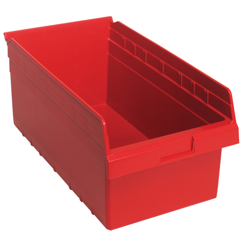 Bacs pour &eacute;tag&egrave;re Store-Max, 11-1/8" la x 8" H x 17-7/8" p, Rouge, Capacit&eacute; 56 lb Meunier Outillage Industriel