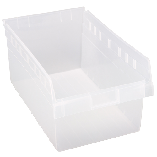 Bacs pour &eacute;tag&egrave;re Store-Max, 11-1/8" la x 8" H x 17-7/8" p, Transparent, Capacit&eacute; 56 lb Meunier Outillage Industriel