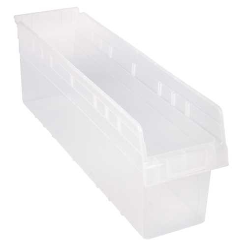 Bacs pour &eacute;tag&egrave;re Store-Max, 6-5/8" la x 8" H x 23-5/8" p, Transparent, Capacit&eacute; 68 lb Meunier Outillage Industriel