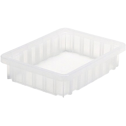 Divider Box&reg; Container, Plastic, 10.875" W x 8.25" D x 2.5" H, Clear Meunier Outillage Industriel