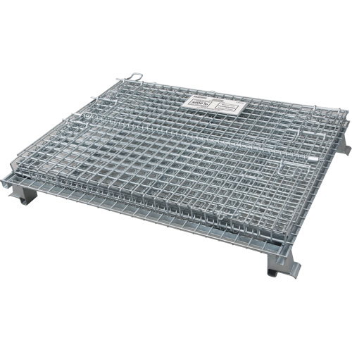 Conteneur repliable en m&eacute;tal grillag&eacute;, 40" la x 48" p x 42" h, Capacit&eacute; de 4000 lb Meunier Outillage Industriel