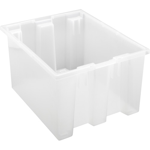 Contenant robuste Stack & Nest, 10" x 15,5" x 19,5", Transparent Meunier Outillage Industriel