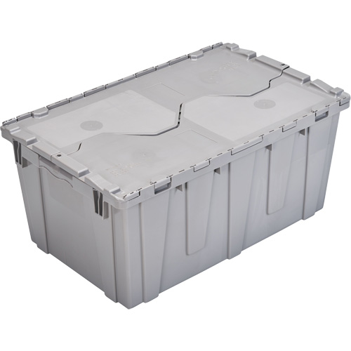 FP243C FliPak Nestable Tote, 26.9" x 16.9" x 12.1", Grey Meunier Outillage Industriel