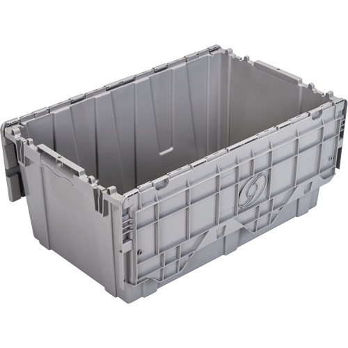 FP243C FliPak Nestable Tote, 26.9" x 16.9" x 12.1", Grey Meunier Outillage Industriel